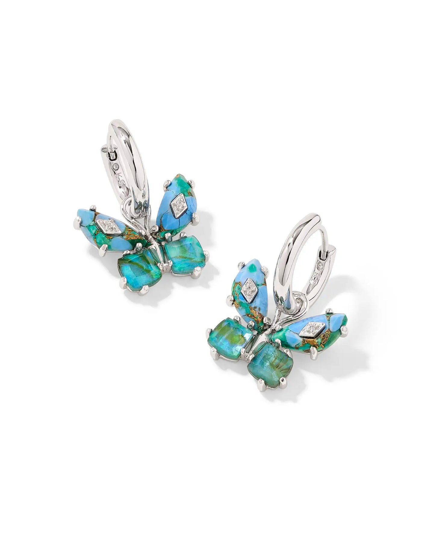 Kendra Scott Bianca Butterfly Huggie Earrings