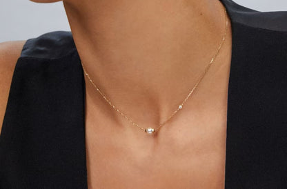 Kendra Scott Cathleen Short Pendant Necklace-14kt Yellow Gold/Pearl