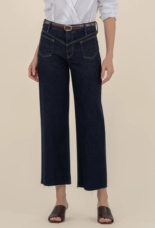 Kut From The Kloth Charlotte High Rise Wide Front Jeans-Sustain