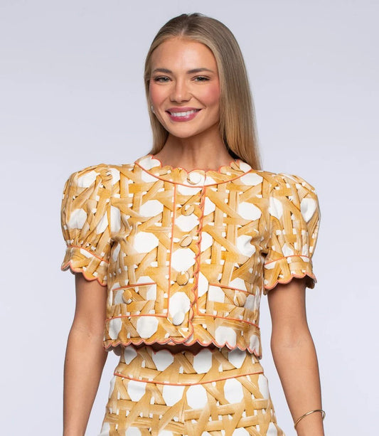 Elizabeth James Coco Top-Wicker