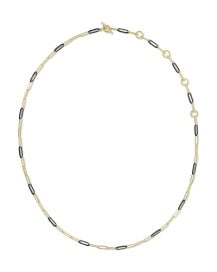 Kendra Scott Courtney Enamel Link and Chain Necklace-Gold/Black
