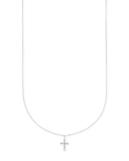 Kendra Scott Diamond & 14kt Gold Cross Necklace