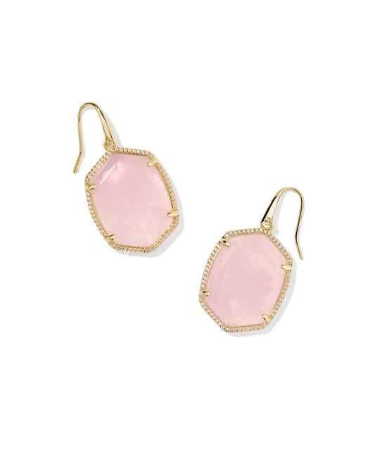 Kendra Scott Daphne Pave Frame Drop Earrings