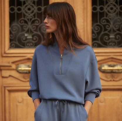 Varley Davidson Sweat-Bijou Blue