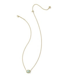 Kendra Scott Daphne Pave Frame Pendant Necklace