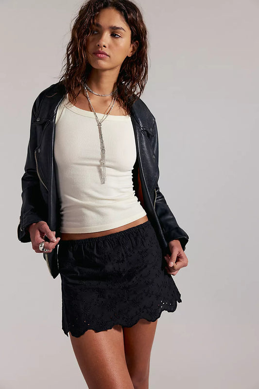Free People Eyes On You Skort- Red
