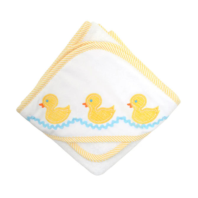 3 Marthas Yellow Duck Hooded Towel Set