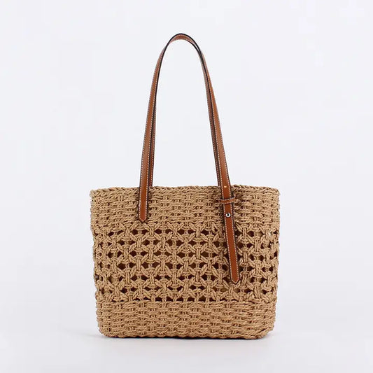 Accity large capacity straw bag