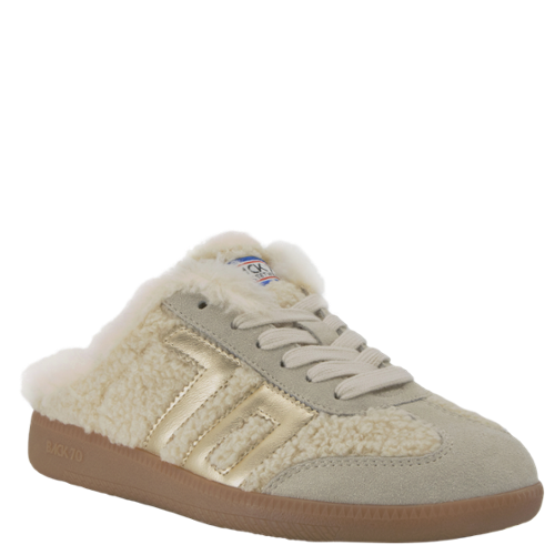 Back 70 Easter Backless Sneakers-Butter Gold