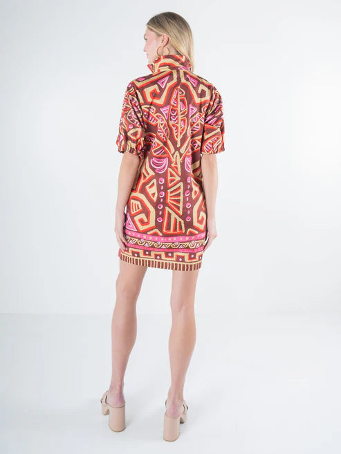 Emily McCarthy Poppy Dress Tribal Palm