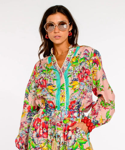 Elizabeth James Emmett Top-Vintage Scarf