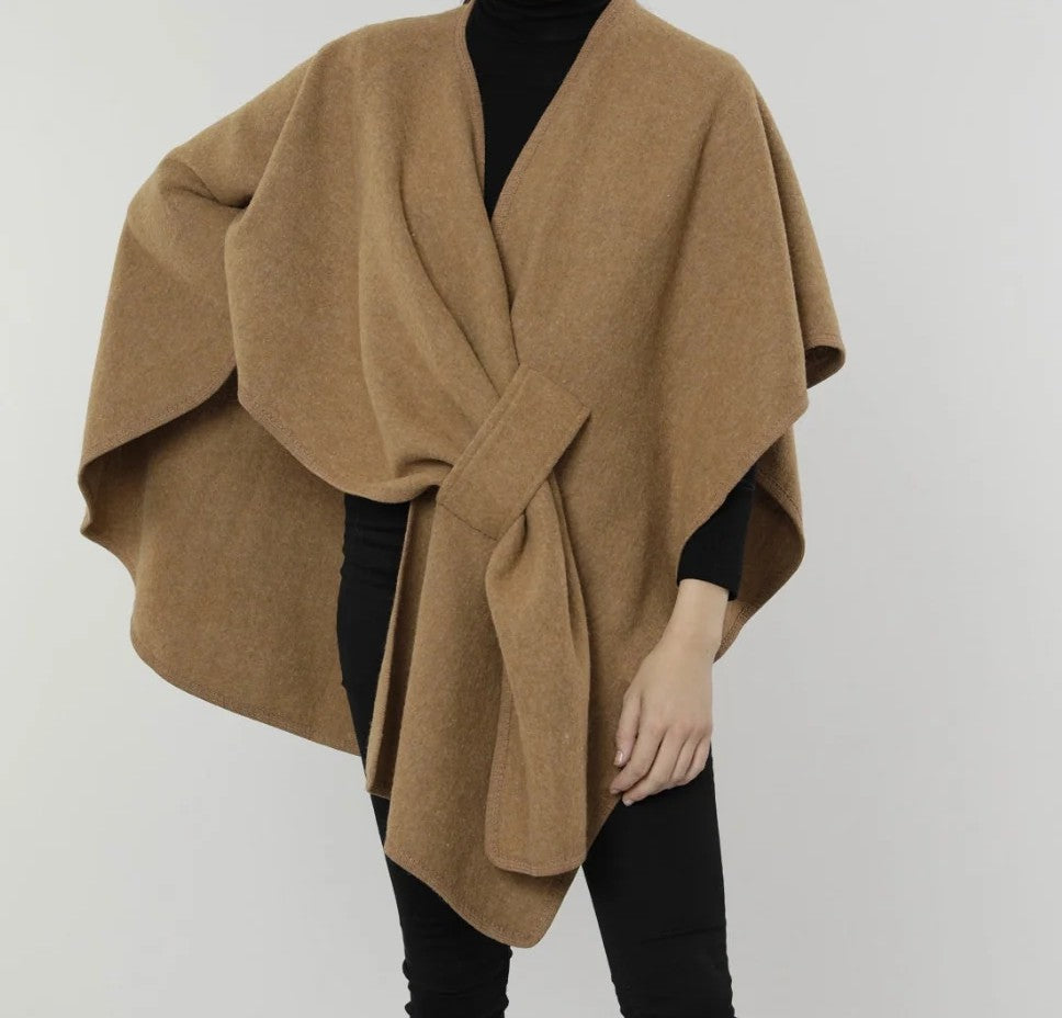 Dolce Cabo Knit Wrap-Rust