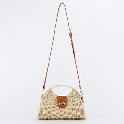 Accity Fashion Paper Rope Woven Handbag