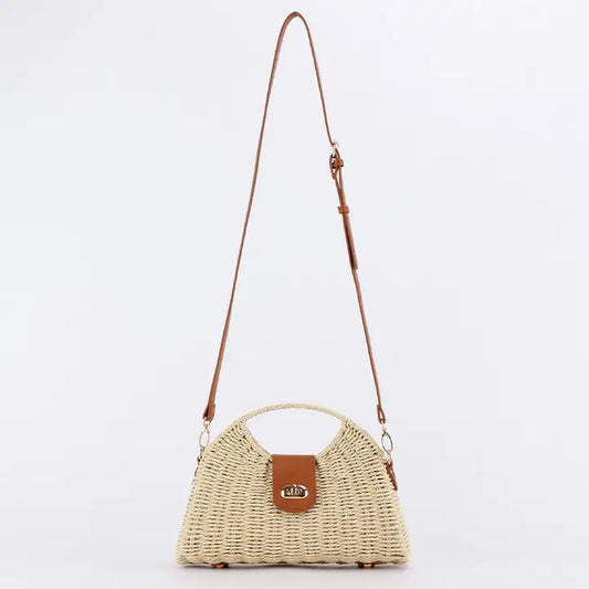Accity Fashion Paper Rope Woven Handbag