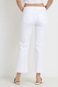 Letters to Juliet Sicily Crop Flare Jeans in White