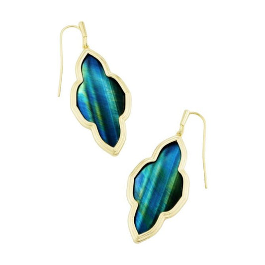 Kendra Scott Framed Abbie Drop Teal