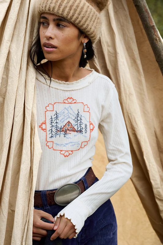 Free People Thru The Woods Tee