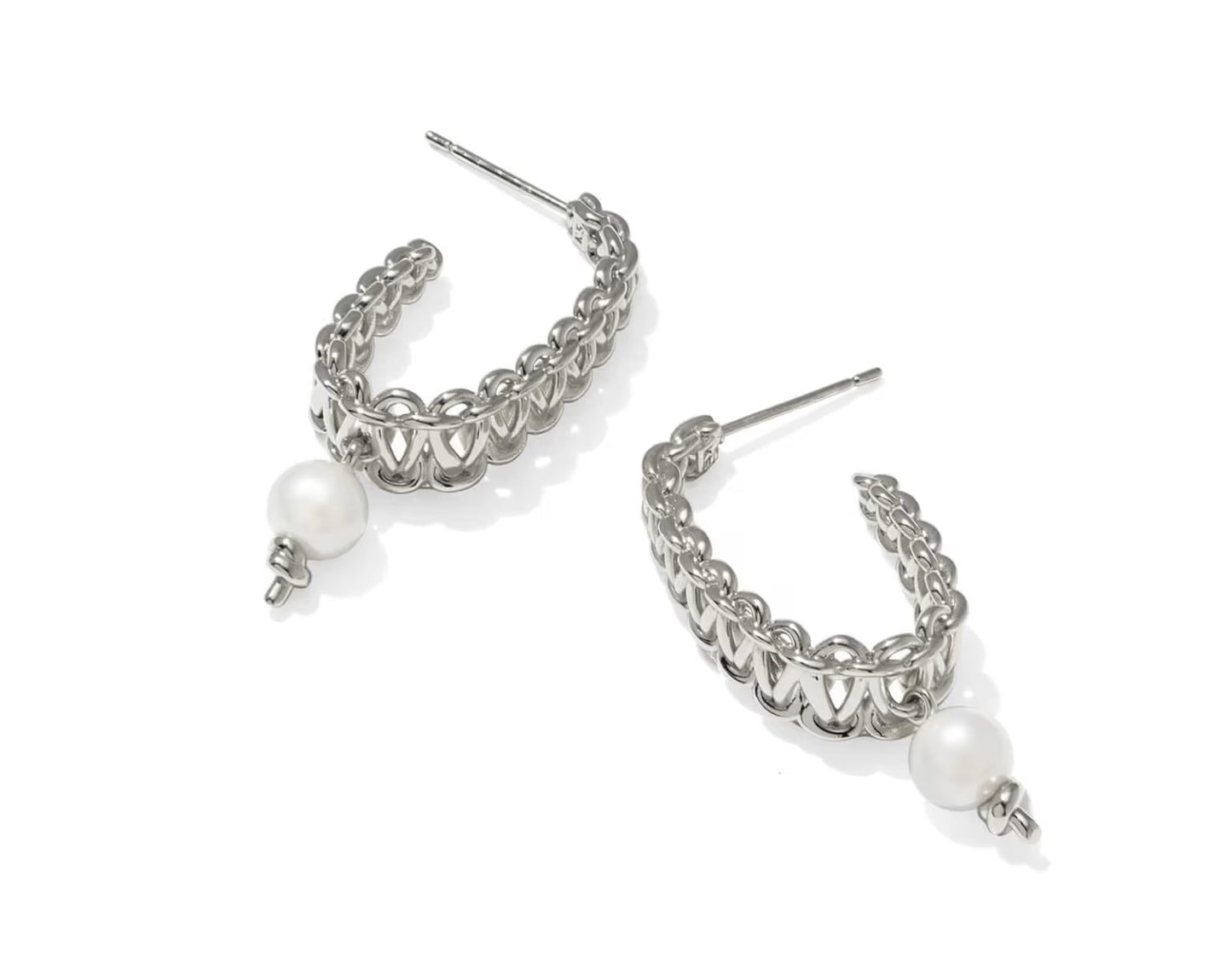 Kendra Scott Gabriella Pearl Hoop Earrings