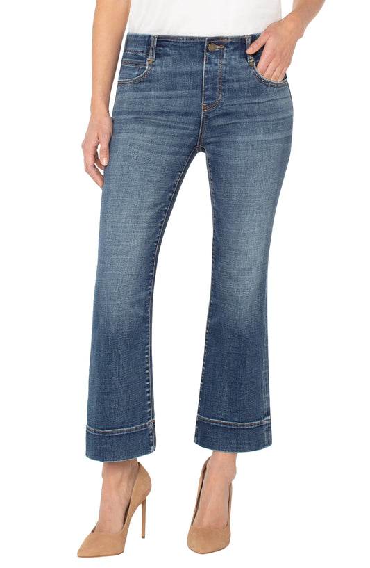 Liverpool Gia Glider Flare With Wide Hem-Amana