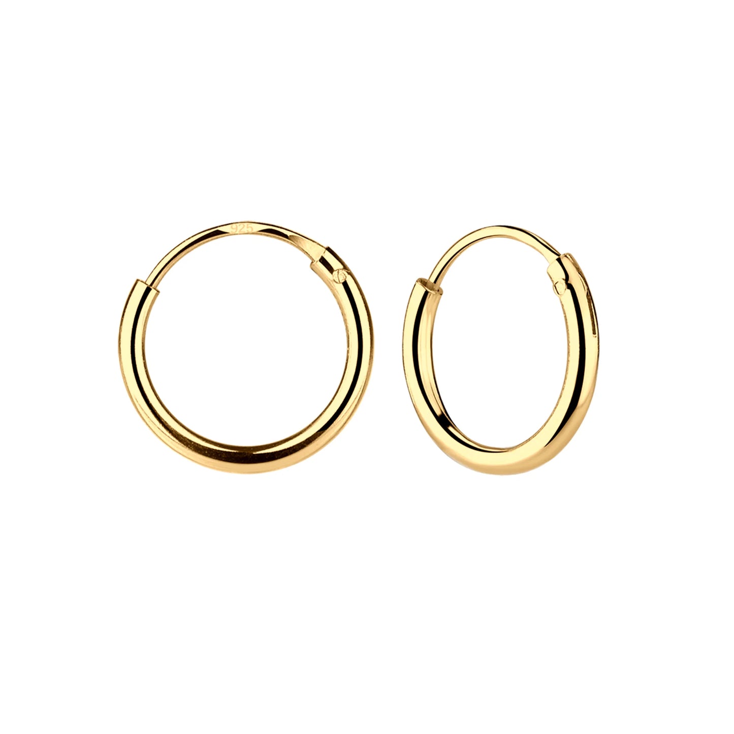 Cherished Moments 14kt Gold Plated Hoops