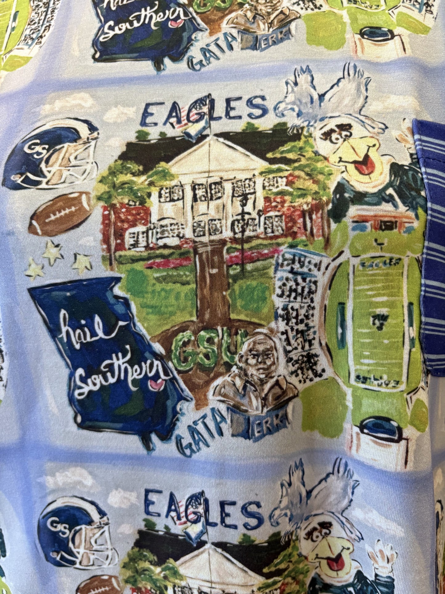 Mandi Paris Designs Long PJ's- Georgia Southern