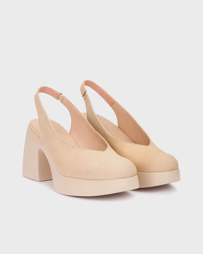 Wonders Lady 90 Slingbacks-Beige