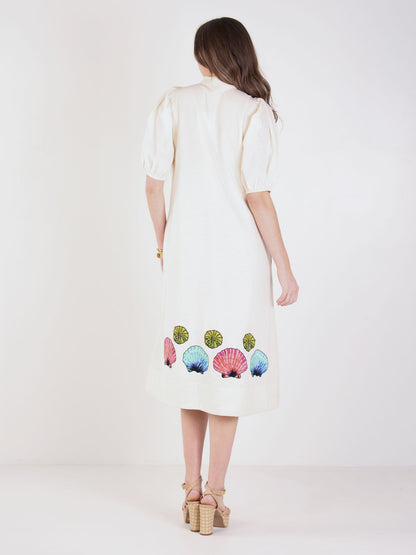 Emily McCarthy Hampton Linen Dress-Seaside