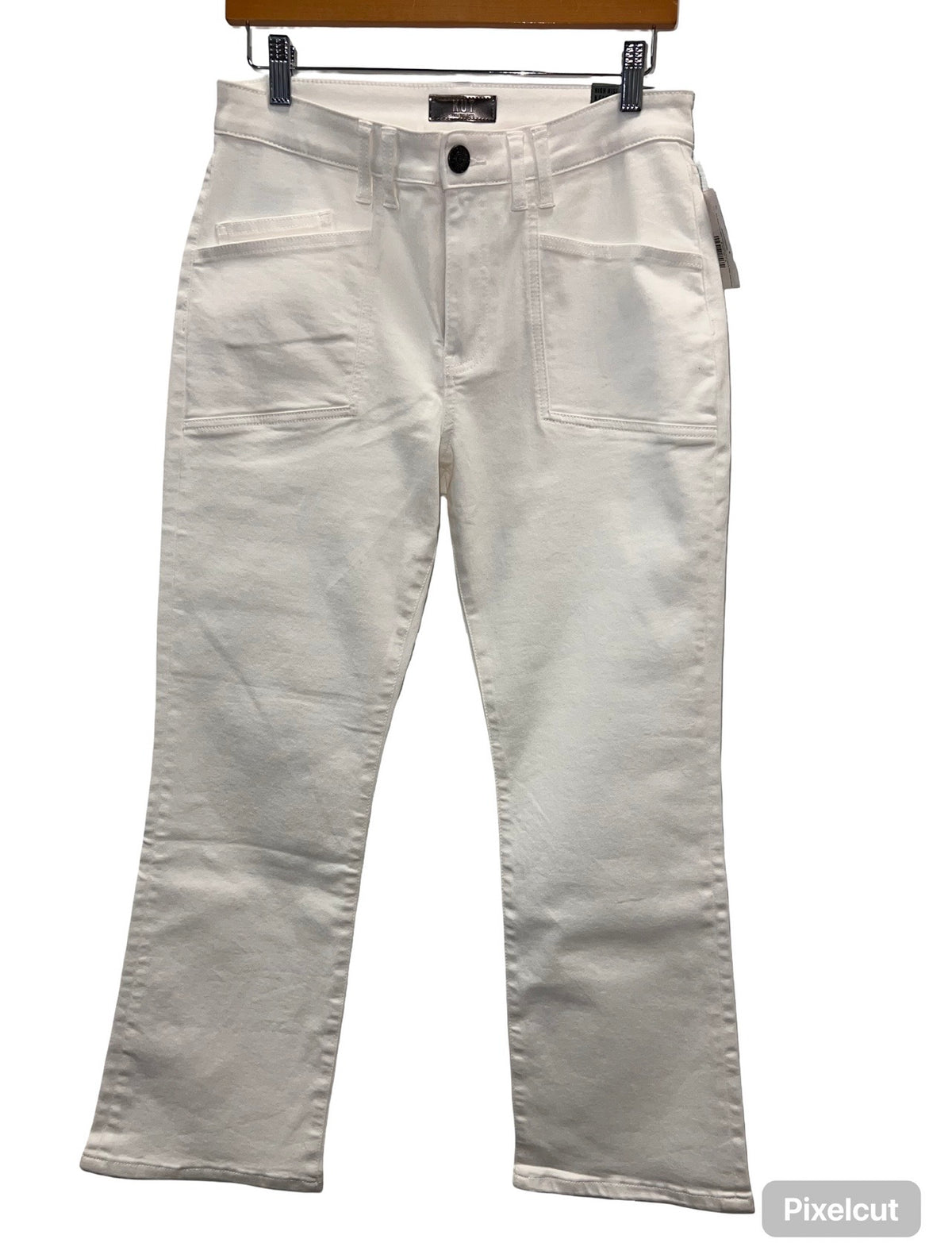 Kut From The Kloth Kelsey High Rise Ankle Flair Jean-Cream
