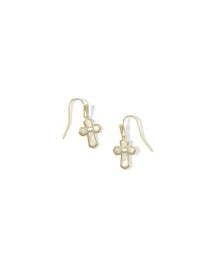 Kendra Scott Cross Medallion Drop Earrings