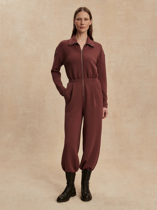 Varley Jessie Jumpsuit-Cinnamon