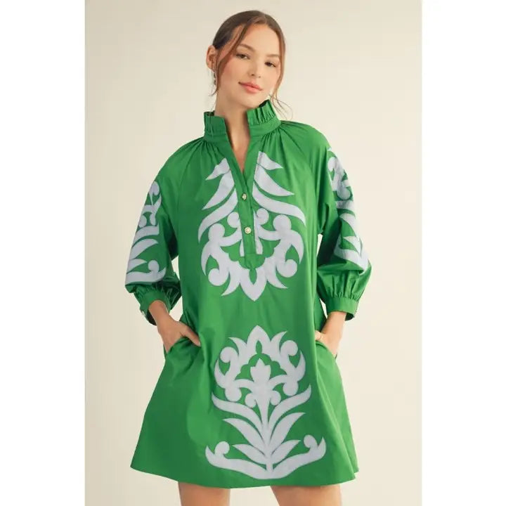 Jodifl Kelly Green/Blue Dress