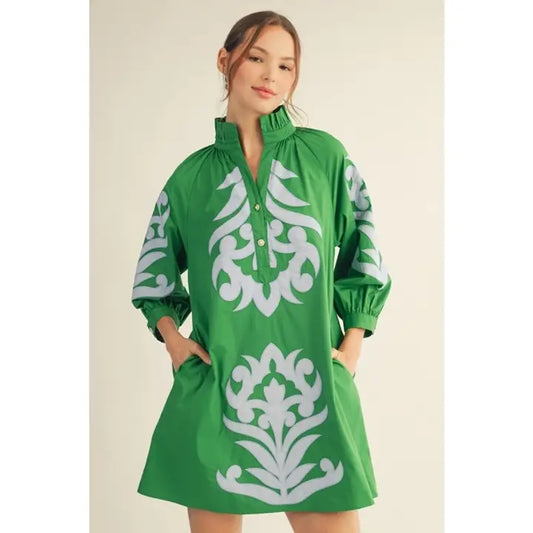 Jodifl Kelly Green/Blue Dress