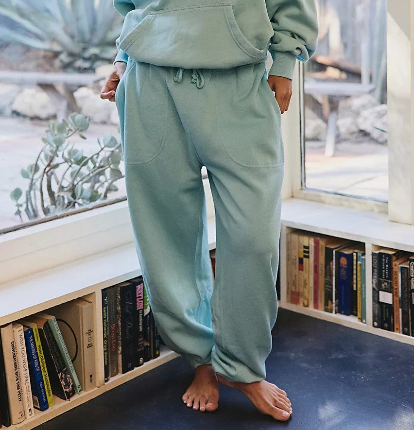 Free People Slow It Down Jogger-Aqua
