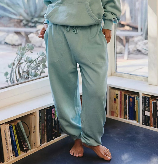 Free People Slow It Down Jogger-Aqua