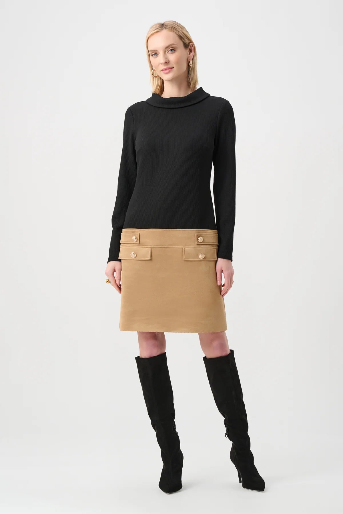 Joseph Ribkoff A-Line Dress with Pocket Flap