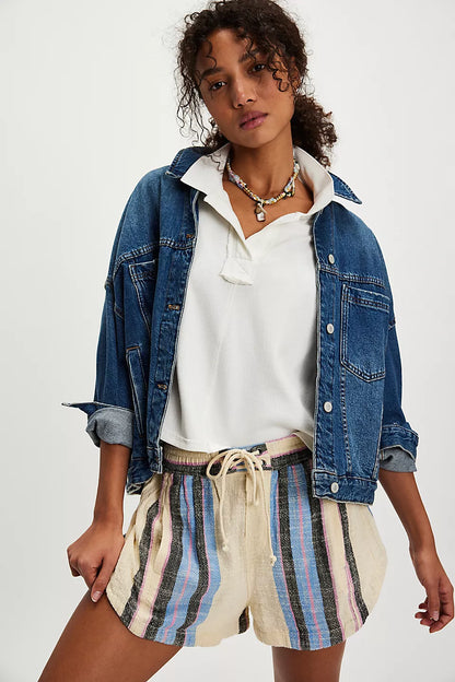 Free People Kalli Board Short-Sand Combo