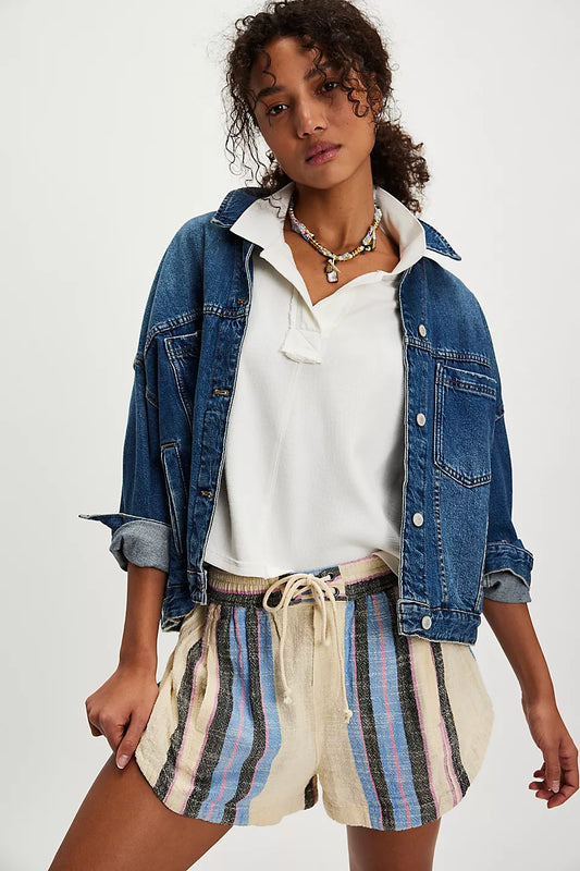 Free People Kalli Board Short-Sand Combo