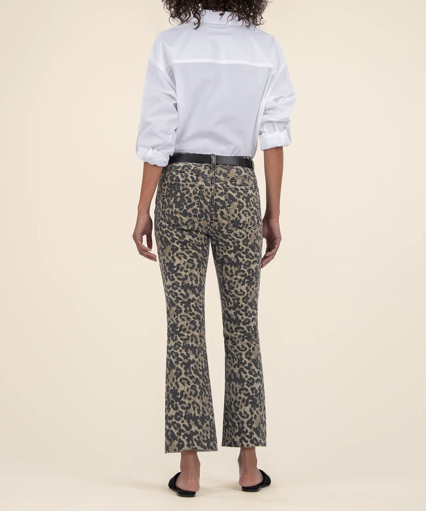 Kut From The Kloth Kelsey High Rise Ankle Flares-Sage