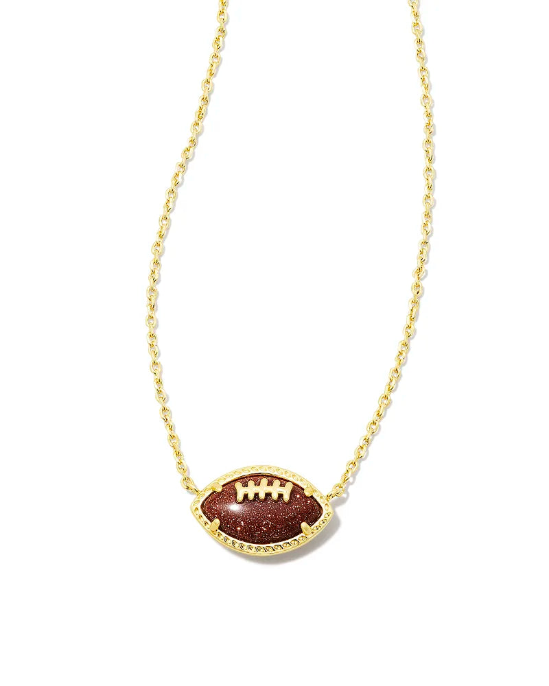 Kendra Scott Football Necklace in Gold