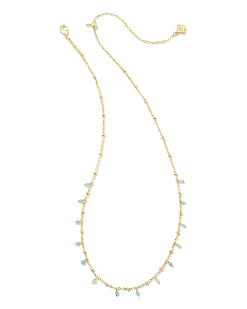 Kendra Scott Camry Beaded Strand Necklace Gold