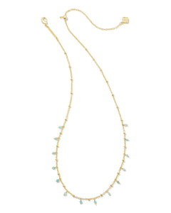 Kendra Scott Camry Beaded Strand Necklace Gold