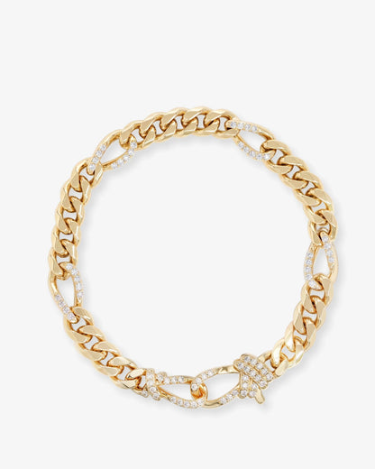 Melinda Maria Knot Figaro Chain Bracelet-7.5"