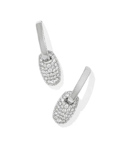 Kendra Scott Bailey Pave Huggie Earrings