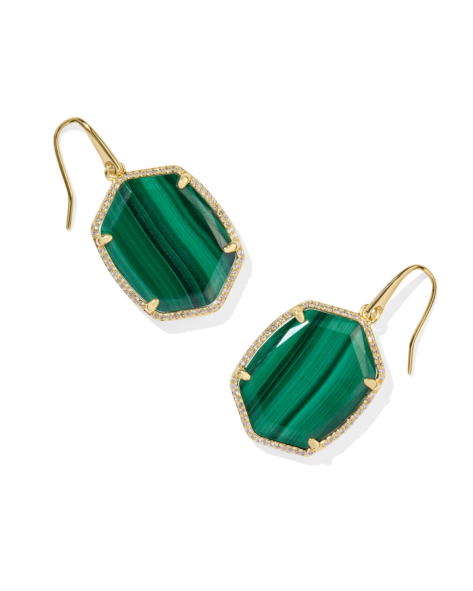 Kendra Scott Daphne Pave Frame Drop Earrings