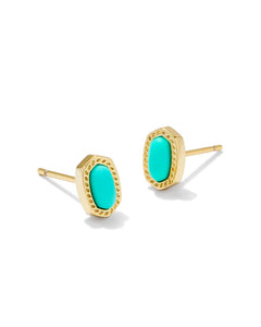 Kendra Scott Mini Ellie Stud Earrings Gold/Mint