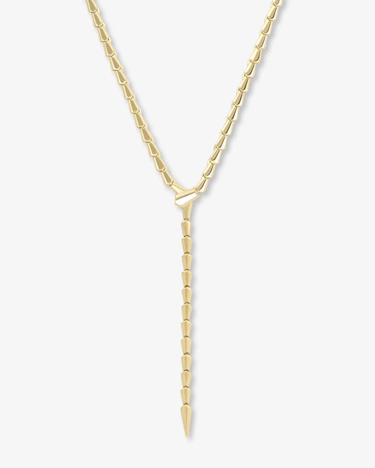 Melinda Maria Serpent Lariat Necklace