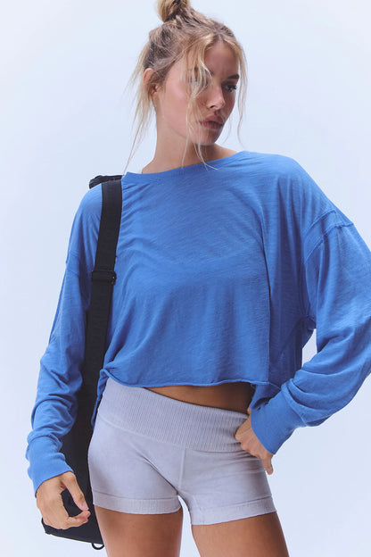 Free People My Time Layer-Light Cobalt