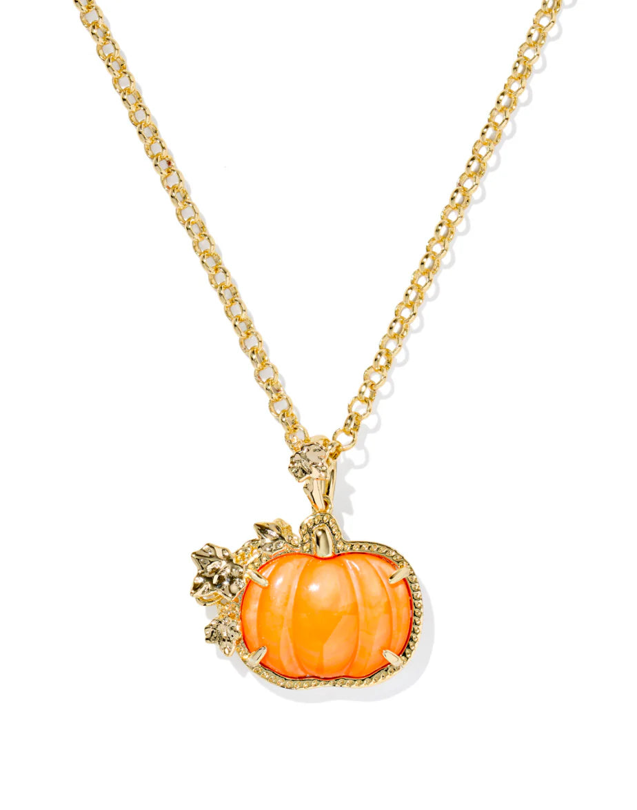 Kendra Scott Pumpkin Long Pendant Necklace
