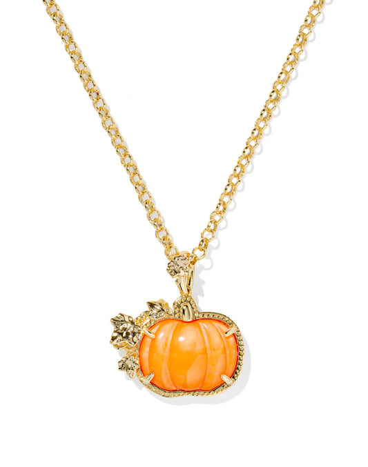 Kendra Scott Pumpkin Long Pendant Necklace