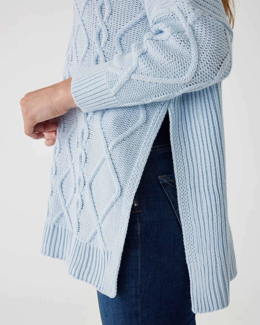 Lisbon Traveler Sweater in Sky Heather